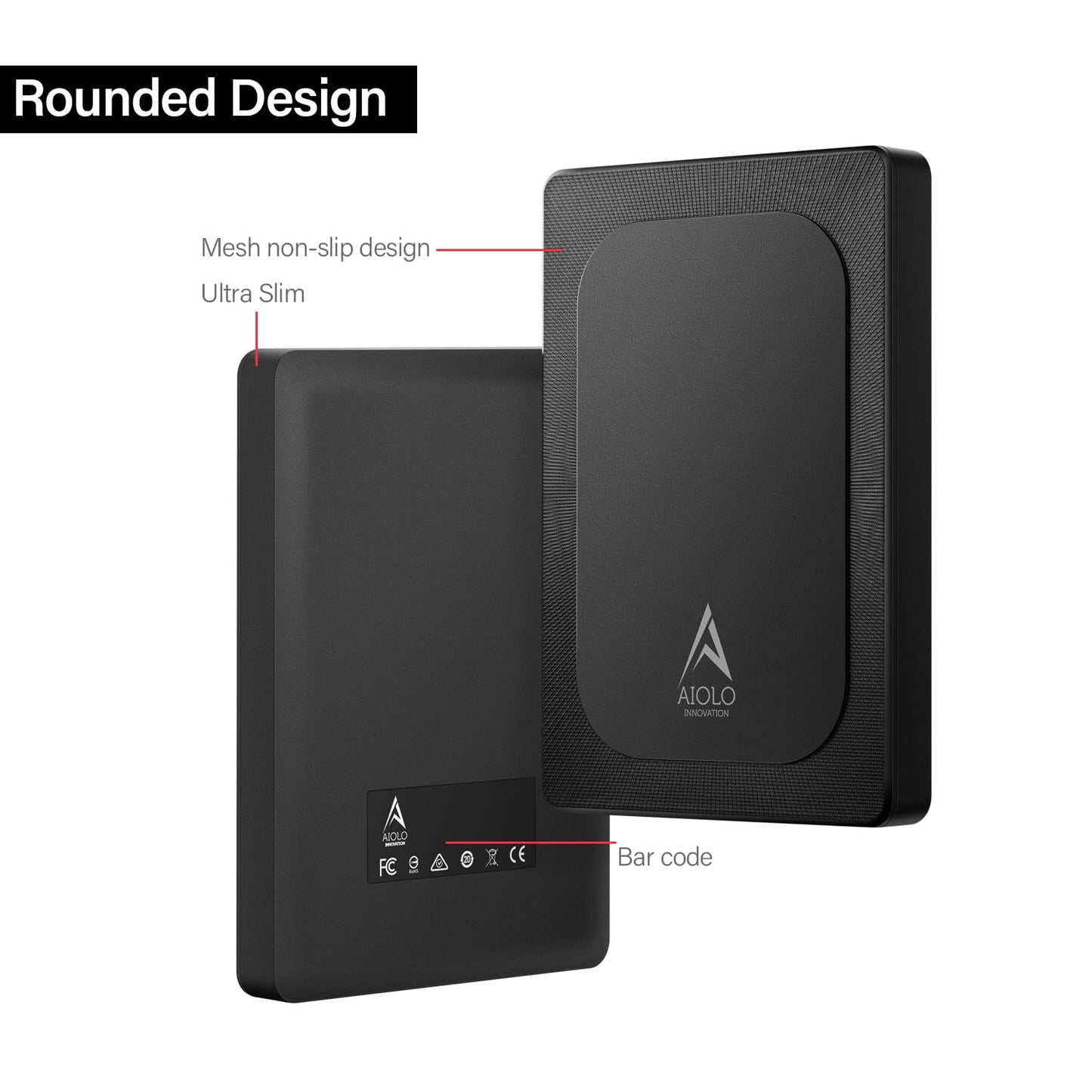 Aiolo Innovation 500GB External Hard Drive Ultra Slim Portable HDD-USB 3.0 for PC, Mac, Laptop, PS4, Xbox one,Xbox 360 HD-A4