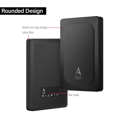 Aiolo Innovation 500GB External Hard Drive Ultra Slim Portable HDD-USB 3.0 for PC, Mac, Laptop, PS4, Xbox one,Xbox 360 HD-A4