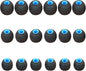 Silicone Replacement Earbud Tips Earbud Covers Fit for in-Ear Headphones (Inner Hole 3.8mm -5.1mm) Earbud Replacement Tips Earbud Rubber Tips 9 Pairs S/M/L