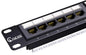 NewYork Cables 12 Port Vertical Cat6 Patch Panel – 10Gb Ethernet, 1U Wall Mount, T568A/B Color-Coded, Unshielded Keystone, 110/Krone Compatible, with Back Bar, Cable Ties & Screws