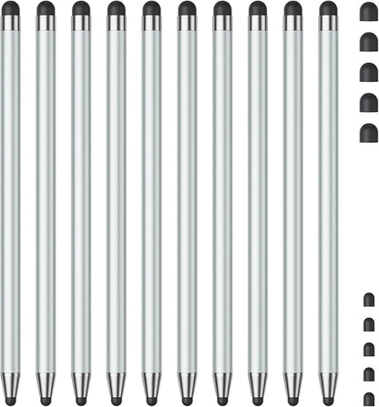 Stylus (10Pcs), Stylus Pen for Touchscreen, High Precision and Sensitivity Stylus Pen for Android Smartphone and Tablets, Compatible with Capacitive Touch Screen (Light Cyan)