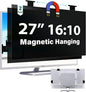 [2 Pack] Magnetic 27 Inch Computer Privacy Screen for 16:10 Aspect Ratio Widescreen Monitor, Hanging Eye Protection Anti Glare Blue Light Computer Monitor Privacy Filter, Removable 27in Protector Film