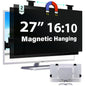 [2 Pack] Magnetic Hanging 27 Inch Computer Privacy Screen for 16:10 Aspect Ratio Widescreen Monitor, Eye Protection Anti Glare Blue Light Computer Monitor Privacy Filter, Removable 27in Protector Film