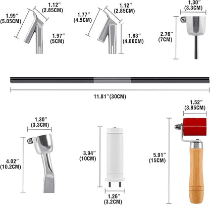 Iglobalbuy 110V 1600W Hot Air Plastic Welding Welder, Handheld Hot Air Vinyl PVC TPO Heating Welding Gun w/Nozzles Adjustable Temperature Roofing Welder Kit