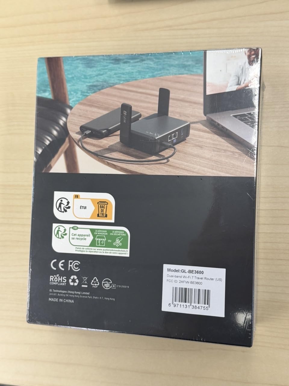 GL.iNet GL-BE3600 Slate 7 Wi-Fi 7 Travel Router Touchscreen 2.5G