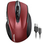 TECKNET Wireless Mouse Rechargeable, 2.4G Computer Mice with USB-A Receiver