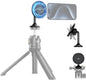 Magnetic Phone Tripod Mount Adapter with Arca Base&1/4" Screw Hole Compatible with MagSafe, 60° Tilt iPhone Tripod Holder for iPhone 17 16 15 14 13 12 Pro Max Plus, Selfie Stick Tripod Arca Ball Head