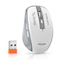FMOUSE Silent Wireless Mouse, Dual Mode Bluetooth 2.4G, AA Battery Powered
