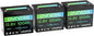 12V 100Ah Mini LiFePO4 Battery 3 Pack Group 24, 12 Volt Deep Cycle Lithium Battery with 100A BMS, Low-Temp Protection & 10 Years Lifespan for RV, Boat, Trolling Motor, Solar Off-Grid, Golf Cart