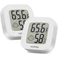 Vaikby Indoor Thermometer 2Pack, Humidity Gauge Meter Digital Hygrometer Room Thermometer for Home, Hight Accurate Temperature and Humidity Monitor for Greenhouse, Reptile, Humidors, Cellar, Office