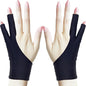 Drawing Glove, Artist Glove for Drawing Tablet, iPad, Digital Art Creation - Palm Rejection, Exposed Fingertip, Suitable for Left and Right Hand - S, Pack of 2