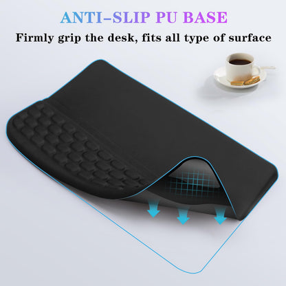 Computer Keyboard Stand with Wrist Rest Support Pad, 02-Black