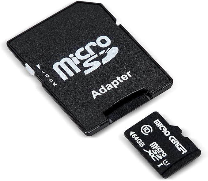 Micro Center 64GB Class 10 MicroSDXC Flash Memory Card 10 Pack with Adapter for Mobile Device Storage Phone, Tablet, Drone & Full HD Video Recording - 80MB/s UHS-I, C10, U1 (10 Pack)