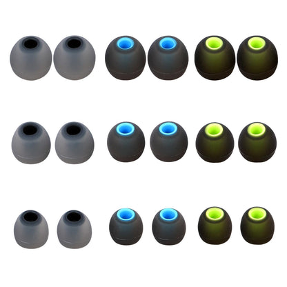 MMYQXI Silicone Replacement Earbud Tips Earbud Covers Ear Tips Fit for in-Ear Headphones (Inner Hole 3.8mm -5.1mm) Earbud Replacement Tips 9 Pairs