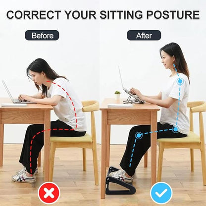 ZLMHYYM Foot Rest for Under Desk at Work, Six Heights Adjustable Foot Stool