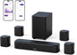 ULTIMEA 7.1ch Virtual Surround Sound Bar, Sound Bar for Smart TV with 4 Surround Speakers, Peak Power 330W, Surround Sound System for TV, App Control, TV Soundbar with Subwoofer, Opt/AUX/BT, Aura A40
