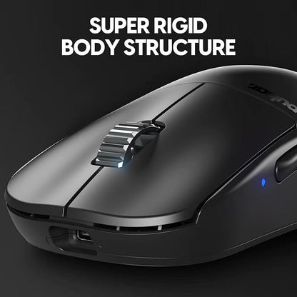 Pulsar Gaming Gears - X2H ES Wireless Gaming Mouse, Symmetrical, Optical Switch, OLED Display, Driverless, PAW3395 Sensor, 100H Battery, 4K dongle Included (Medium, Black)