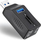 VIENON 5-Port USB 3.0 Hub with SD TF Card Reader, USB Extender Adapter with Memory SD/Micro SD Card Reader, USB 3.0/2.0 Ports, Portable USB Splitter for Laptop,PC, Camera, Flash Driver, HDD, Dash Cam