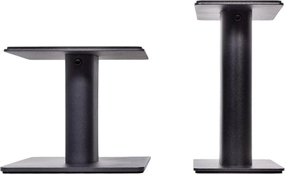 Kanto SP6HD Desktop Speaker Stands for Medium/Large Bookshelf Speakers & Mid-Size/Full-Size 4”-7” Studio Monitors | 6" Tall | Black | Pair