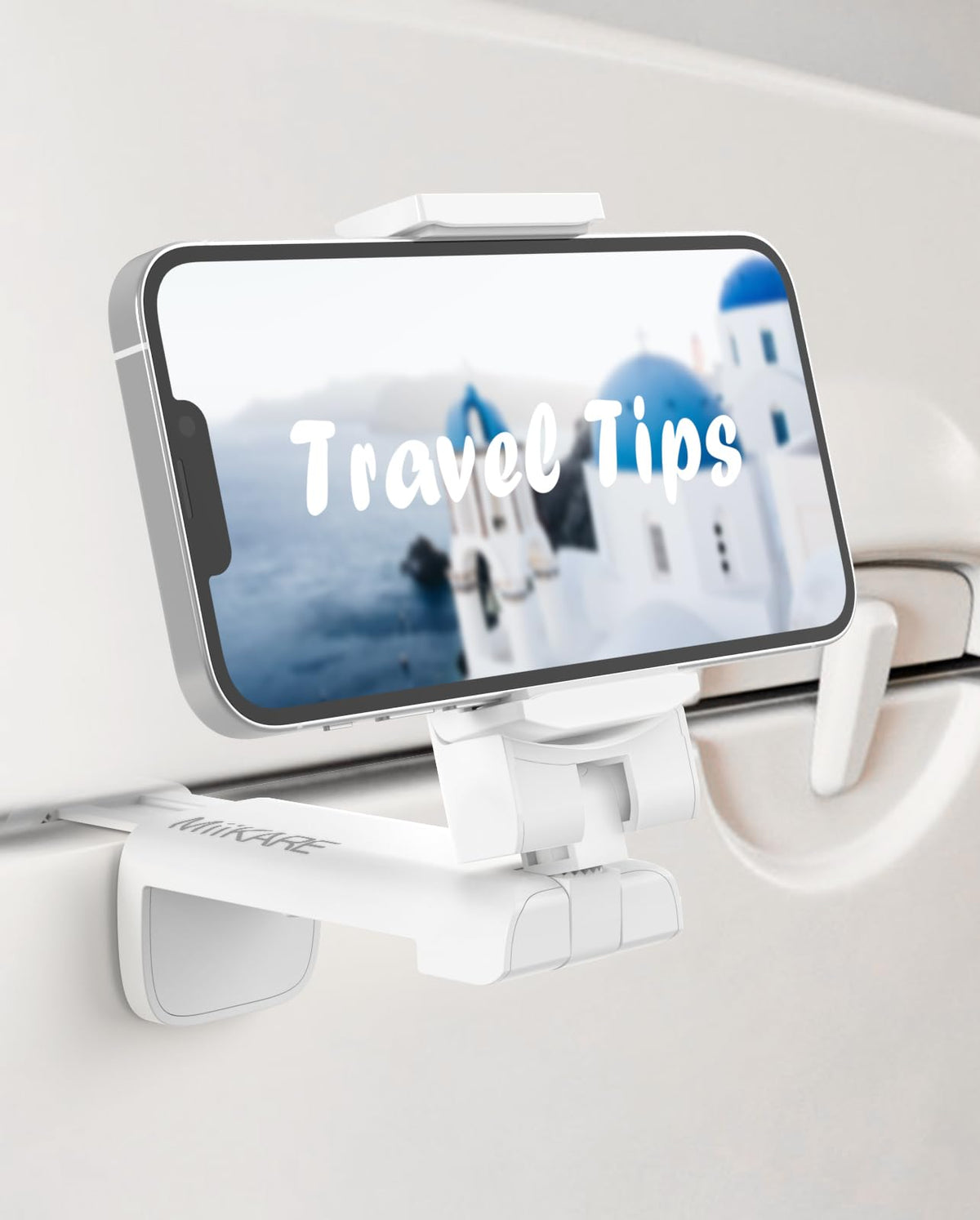 MiiKARE 2PCS Airplane Phone Holder, Plane Travel Essentials, Black & Black