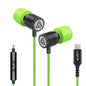LUDOS Ultra Wired Earbuds in-Ear Headphones, 5 Years Warranty, Earphones with Mic, Noise Isolating Ear Buds, Memory Foam for iPhone, Samsung, School Students, Kids, Women, Small Ears - Turquoise