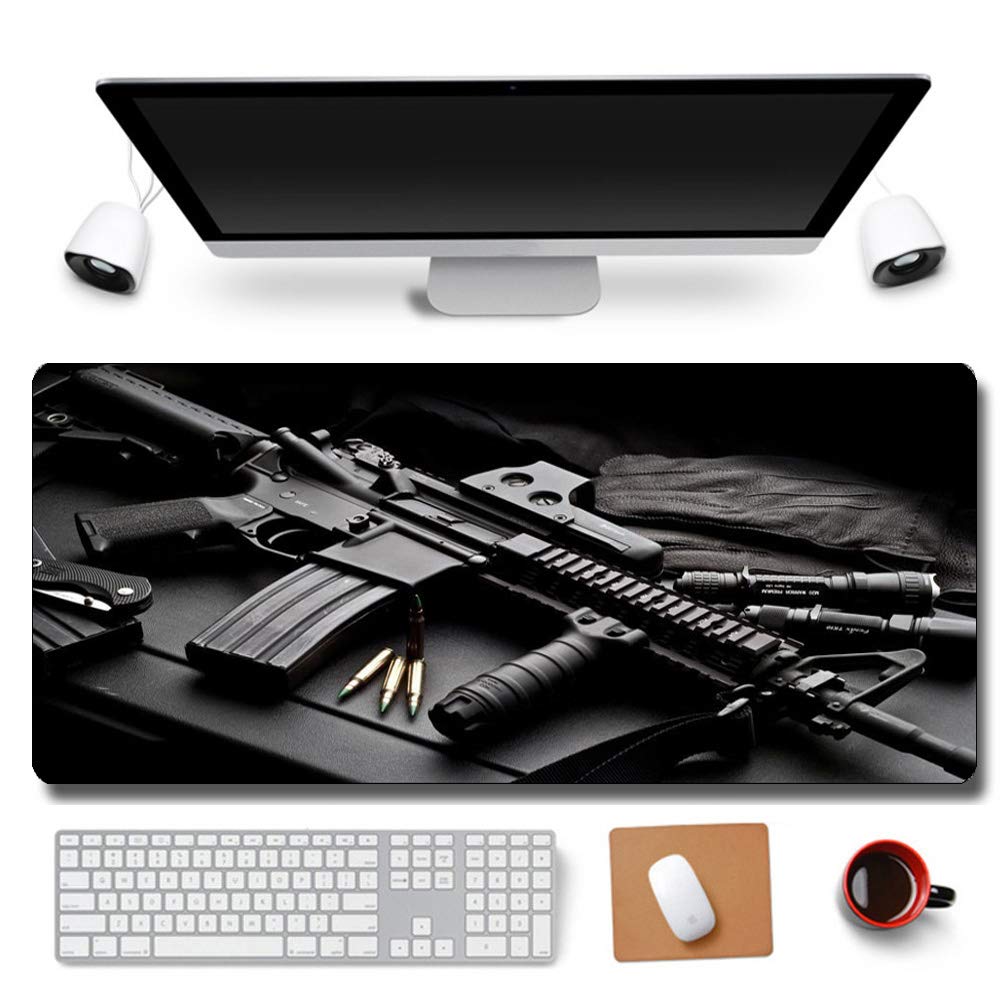 RTGGSEL 31.5x11.8 Inch Non-Slip Long Extended Large Gaming Mouse Pad with Stitched Edges XL Laptops Keyboard Mouse Mat（KB）
