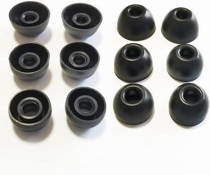 Silicone Ear Tips for Beats Fit Pro Replacement Tips for Beats Fit Pro/Beats Studio Buds Earbuds 6 Pairs LMS Black