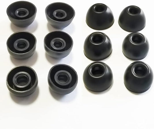 Silicone Ear Tips for Beats Fit Pro Replacement Tips for Beats Fit Pro/Beats Studio Buds Earbuds 6 Pairs LMS Black