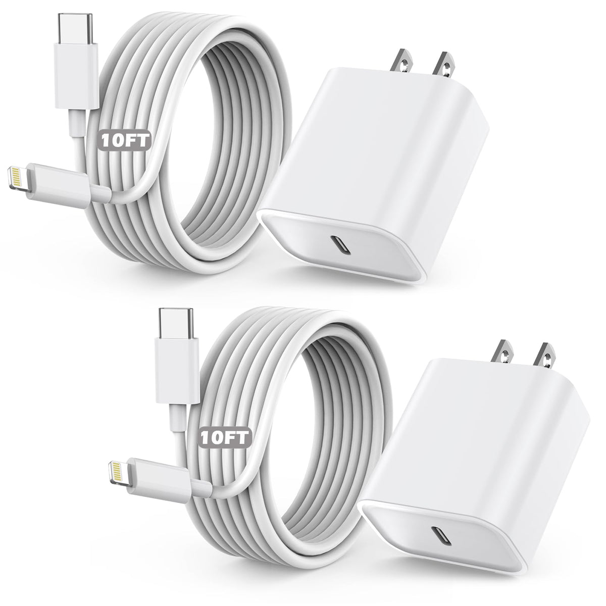 Fast Charger iPhone,10 Feet iPhone Charger,Super Fast Charging Block 10Foot