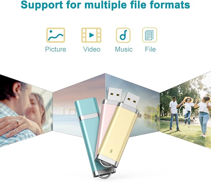 KEXIN 10 Pack 8GB Flash Drive USB Drive Thumb Drive 8 GB USB Flash Drive Jump Drive 8G Flash Drives Photo Memory Stick Pen Drive Zip Drive Coloful