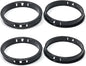 2-15/16"(75mm) Black Snap-in Knockout Insulating Bushing Grommets, Plastic Cable Hole Grommet for Wiring, Round Nylon Snap in Locking Electrical Wire Cord Hose, Tubing Bushings Grommets, 4pcs