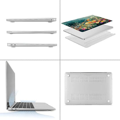 Compatible with MacBook Air 13.3 13.6 Inch Case 2022 2021 2020 2019 Plastic Hard Shell Case Cover,13.3 Pro(A1706/A1708/A1989/A2159/A2289/A2338), Spring Flowers