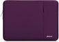 MOSISO Laptop Case 13.3 inch, 13-13.3 inch Laptop Sleeve Compatible with MacBook Air/Pro 13 / Pro 14, HP Dell ASUS Lenovo Notebook, Polyester Vertical Computer Sleeve Bag with Pocket, Magenta Purple
