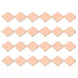 PATIKIL Copper Heatsink Pad Shims, 24 Pcs 15x15x1.5mm Copper Pad Shim IC Chipset GPU CPU Thermal Heatsink for Cooling Laptop Desktop Computer