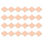PATIKIL Copper Heatsink Pad Shims, 24 Pcs 15x15x1.5mm Copper Pad Shim IC Chipset GPU CPU Thermal Heatsink for Cooling Laptop Desktop Computer