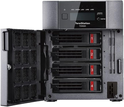 BUFFALO TeraStation 5420DN 4-Bay Business Desktop NAS 16TB (4x4TB) with Hard Drives Included RAID iSCSI Network Storage File Server