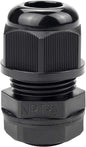 XHF 25 Pcs 3/8" IP68 Strain Relief Nylon Cord Grip NPT Cable Glands Adjustable UL Listed and RoHS Compliant (Black)