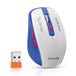 FMOUSE Silent Wireless Mouse, Dual Mode Bluetooth 2.4G, AA Battery Powered