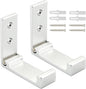 Folding Coat Hooks, Foldable Wall Hooks for Hanging Aluminum Alloy Cloth Hanger Coat Hanger Headphones Holder Headset Wall Hanger Hook- Pack of 2 (Silver)
