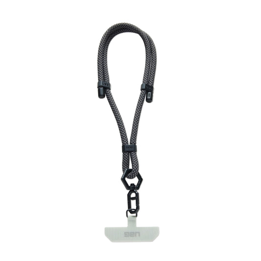 URBAN ARMOR GEAR UAG Phone Lanyard Wrist Strap 7mm - Anti-Theft Anti-Drop Adjustable Paracord Wrist Lanyard for Galaxy iPhone Cases, Civilian Graphite/Black