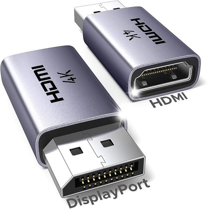 UGREEN 4K DisplayPort to HDMI Unidirectional Adapter, 2-Pack