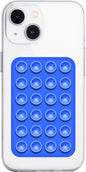 Silicone Suction Phone Case Mount, Non Slip Sticky Phone Grip for Cellphone, Silicon Adhesive Suction Cup Phone Mount, Strong Grip Holder for Selfies and Videos (Dark Blue)