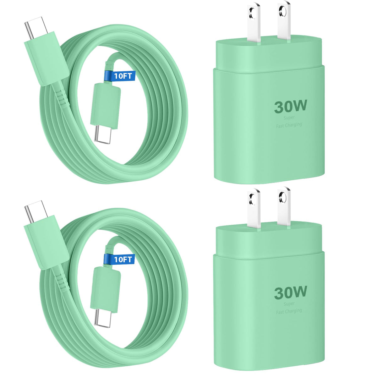 Phone 17 16 15 Charger Fast Charging,30W USB C Phone 17 16 15 Pro Max Charger Block &10FT Long Type C Cable Cord for i.Phone 17/17 Air/17 Pro/17 Pro Max/16/16 Plus/16 Pro Max/15/15 Pro Max,Purple