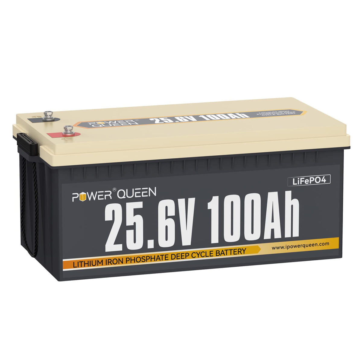 Power Queen 12V 200Ah PLUS LiFePO4 Lithium Battery with 200A BMS for RV