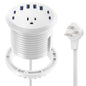 3 inch Desk Power Grommet USB C 65W,Ultra-Flat Plug Power Strip