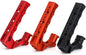 Universal Top Handle with Quick Release NATO Grip with NATO Rail for DSLR Camera Cage, with 3 Cold Shoe Adapters to Mount DSLR Camera with Microphone/LED Light/Monitor (Red with NATO Rail)