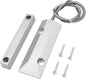 Magnetic Reed Switch Wired Surface Mount Normally Open/Closed NC/NO Contact Sensor Alarm Magnetic Door Switch with 3 Wires, Zinc Alloy Sliver, OC-55