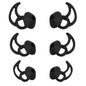 WKYMY Earbud Replacement Tips Silicone Earbud Tips Ear Bud Covers Compatible with Bose Quietcomfort and Sport Headphone Ear Tips 3 Pairs S M L Black