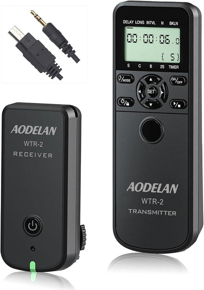Wireless Shutter Camera Remote Intervalometer Timer Compatible with Sony a9, a9M2, a7, a7M2, a7M3, a7RM2, a7RM4, a7SM2, a6600, a6500, a6400, a6100, ZV-1; Replaces Sony RM-SPR1 Cable