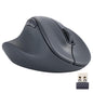 ELECOM Wireless Ergonomic Shape Mouse, 2.4GHz with Mini USB Receiver, Silent Click, Right Hand 2000DPI, 5 Buttons, Optocal Sensor, Compatible with PC, Mac, Laptop, EX-G, Lsize Black (M-XGL30DBSKBK)